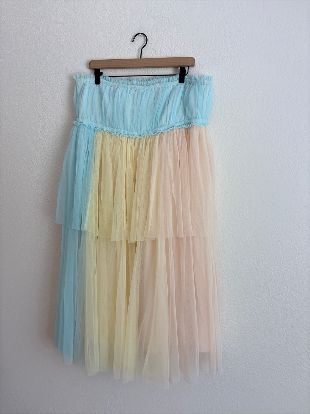 Anthropologie Pernille Rosenkilde Tulle Pastel Colorblock Dress - Picture 6 of 12